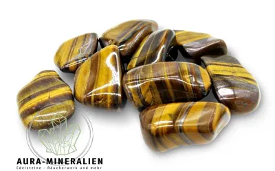 Tigerauge Trommelsteine aus Süda...