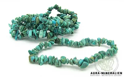 Türkis ( stab. ) Splitterarmband mit Gummizug Splitterarmband aus hellblauem Arizona Türkis mit elastischem Band.